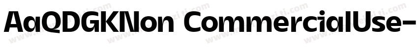 AaQDGKNon CommercialUse字体转换